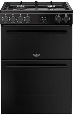 Double Oven Dual Fuel Cooker 99L 60cm Black