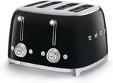 4 Slice Toaster 2000W Extra Wide Slots 6 Browning Levels Black