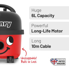 Bagged Cylinder Vacuum 6L 620W Red And Black