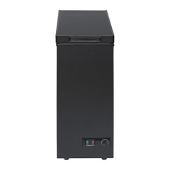 Chest Freezer 60L Slimline Compact Manual Defrost Black