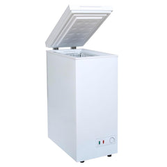 Chest Freezer 60L Slimline Compact Manual Defrost Black