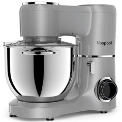 Stand Mixer 8L 6 Speeds Tilt-Head Stainless Steel Bowl Black