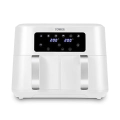 Vortx 8.5L Dual Basket Air Fryer With Dual Cook Function 2400W Midnight Blue Chrome