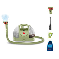 Portable Spot Cleaner 7800Pa Suction Dual Tank 1.4L Green