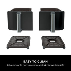 Dual Zone Digital Air Fryer 7.6L 6-in-1 Black