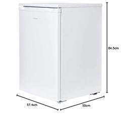 Under Counter Larder Fridge 133L Adjustable Thermostat Reversible Door White