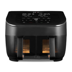 Dual Basket Air Fryer 7.6L 1700W 8 Functions Black