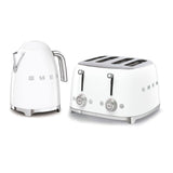 Retro Style Kettle And Toaster Set 1.7L 3000W 4-Slice 2000W White