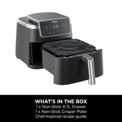 Air Fryer 4.7L 2000W 4 Functions Digital Touch Black