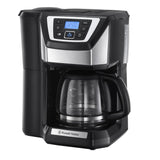 Bean To Cup Filter Coffee Machine 1025W 12 Cup Programmable Timer Stainless Steel