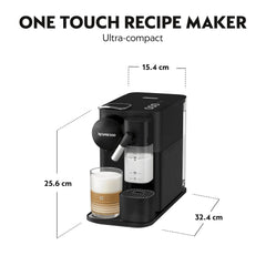 Coffee Maker 19 Bar Capsule Espresso Machine Automatic Milk Frother Black