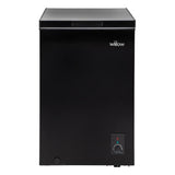 Chest Freezer 99L Removable Basket Adjustable Thermostat Black