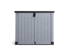 Outdoor Garden Storage Shed 57 X 32 X 48 In Grey Plastic Double Doors