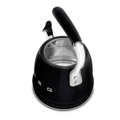 Whistling Kettle 2.3L Stainless Steel Silicone Handle Black