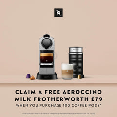 Automatic Pod Coffee Machine 1260W 1L Removable Tank Silver