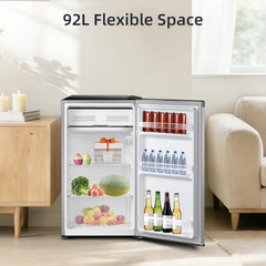 Under Counter Fridge 92L 7 Temp Settings Reversible Door Black