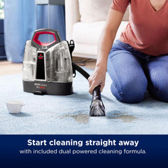 Portable Spot Cleaner 330W HeatWave Technology 1.5m Hose Titanium/Red