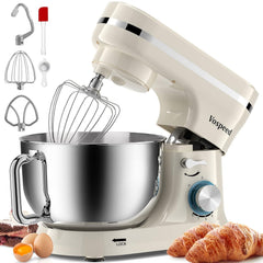 Stand Mixer 4.5L+5L Bowls 8-Speed 1000W Tilt-Head Blue