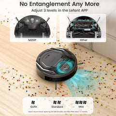 Robot Vacuum And Mop 5000Pa Carpet Boost 120 Min Black