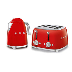 Retro Style Kettle And Toaster Set 1.7L 3000W 4-Slice 2000W White