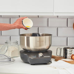 Stand Mixer 4L 650W 6 Speeds Dual Beaters Grey