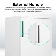 Freestanding Freezer 82L 56cm White Undercounter