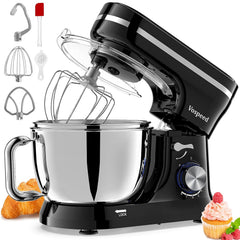 Stand Mixer 4.5L+5L Bowls 8-Speed 1000W Tilt-Head Blue