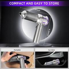 Handheld Vacuum Cleaner 22000Pa 3 Speed Brushless Motor Cordless Silver