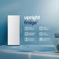 Freestanding Larder Fridge 242L 55cm White E Rated