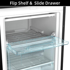 Upright Freezer 90L Reversible Door Adjustable Thermostat Black
