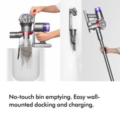 Cordless Stick Vacuum Cleaner 130 AW 40 Min Runtime Silver/Nickel