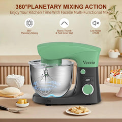 Stand Mixer 1500W 10 Speeds 5.5L Tilt-Head Greengray