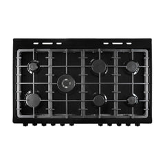 Dual Fuel Range Cooker 100cm Freestanding 7 Burners 2 Ovens Cream