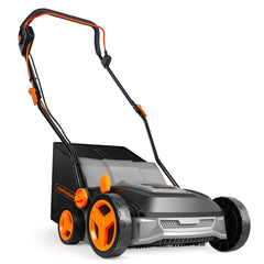 Corded Electric Artificial Grass Sweeper 1800W 45L Bag 370mm 5 Heights Grey Black Orange