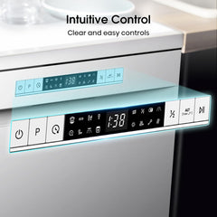 Freestanding Dishwasher 13 Place Settings 47dB 8 Programmes White