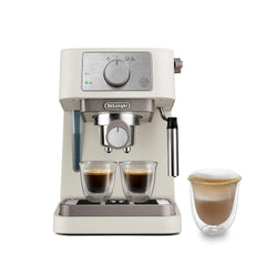 Pump Espresso Coffee Machine 15 Bar 1L Stainless Steel Black
