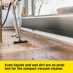 Wet And Dry Vacuum Cleaner 12L 1000W Blowing Function Yellow