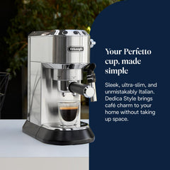 Traditional Pump Espresso Machine 15 Bar Milk Frother Silver