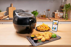 Air Fryer 1.2kg Capacity 1550W 6 People Low Oil Automatic Scoop Black