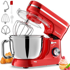 Stand Mixer 4.5L+5L Bowls 8-Speed 1000W Tilt-Head Blue