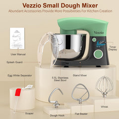 Stand Mixer 1500W 10 Speeds 5.5L Tilt-Head Greengray