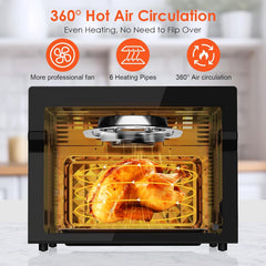 Air Fryer Oven 30L 1800W 20 Programs Rotisserie Black