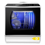 Mini Table Top Dishwasher 6 Programs Countertop Portable Dual Water Supply Baby Care Mode