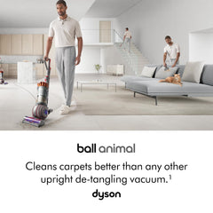 Upright Bagless Vacuum Cleaner 700W Self-Detangling Pet Hair Nickel/Silver