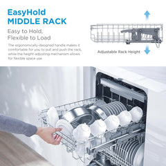 Freestanding Dishwasher 10 Place Settings 45cm Stainless Steel