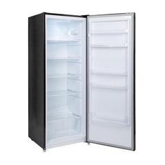 Freestanding Larder Fridge 241L 144Cm Reversible Door Mark-Proof Finish Black
