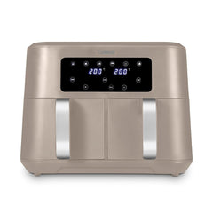 Vortx 8.5L Dual Basket Air Fryer With Dual Cook Function 2400W Midnight Blue Chrome