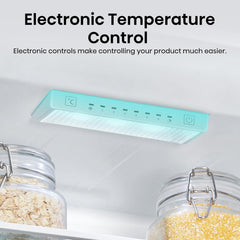 Freestanding Fridge Freezer 304L Total No Frost Water Dispenser White