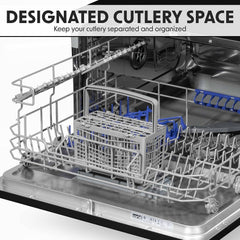 Table Top Dishwasher 6 Place Settings 6 Programmes Black