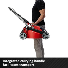 Cordless Lawn Mower 30cm 18V Brushless Motor Red Black